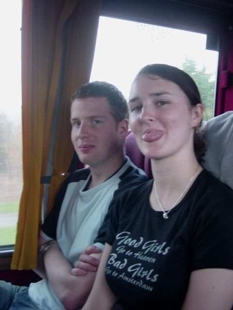 Caroline and Mike look forward to the hike